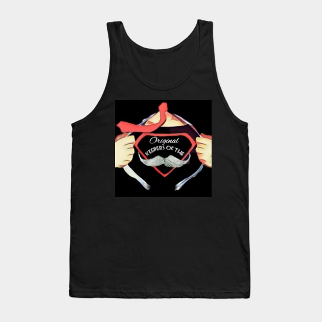 Keepers of the'Stache v2 Tank Top by Donut Duster Designs